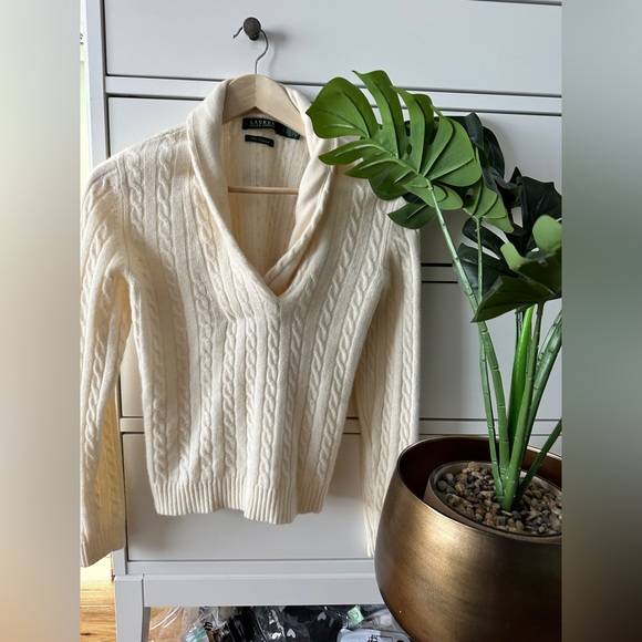Lauren Ralph Lauren Cashmere Women sweater size L - Picture 2 of 6
